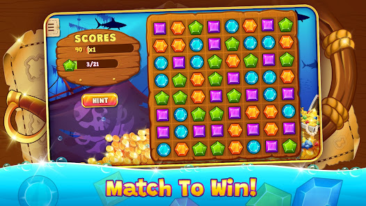 Screenshot 10 Amazing Jewels Match 3 Game android