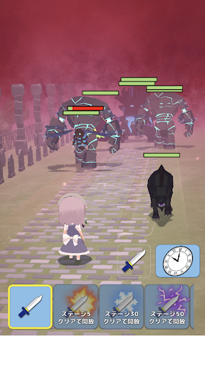 Android application 咲夜ナイフ -爽快ナイフ投げゲーム- screenshort
