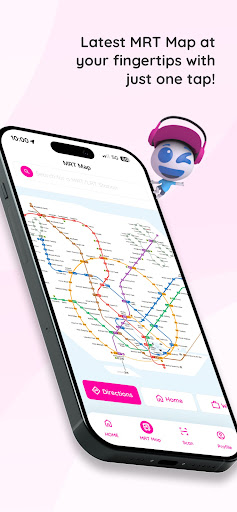 WINK+ Singapore MRT Metro Map Screen 3