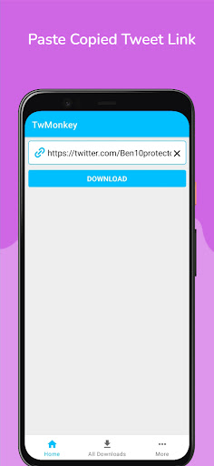 Android application Video Downloader for Twitter screenshort