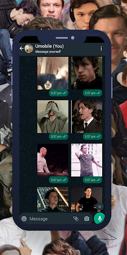 Android application Tom Holland Animated Stickers screenshort