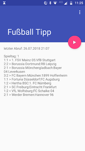 Android application Fußball-Tipp screenshort