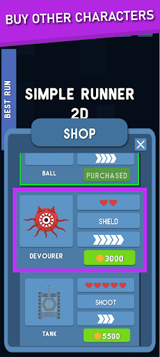 Simple Runner 2D Screen 2