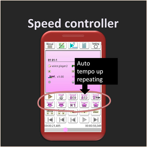 Android application Speed Change Music Player screenshort