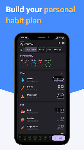 Android application HabitPlus- Daily Habit Tracker screenshort
