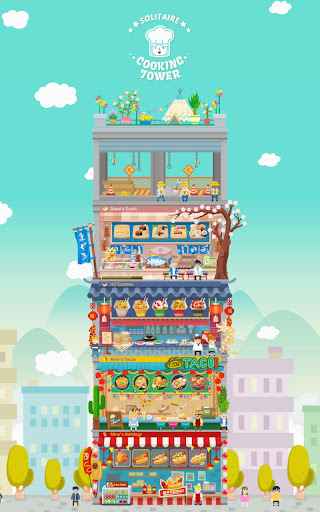 Solitaire Cooking Tower - Card - games