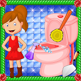 Bathroom Cleaning Girl icon