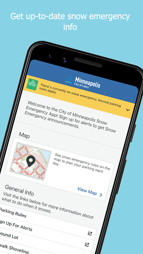 Android application Mpls Snow Emergency Rules screenshort