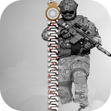 Army Lock Screen Zipper HD icon