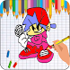 Friday Night Funkin Coloring Game - Androidアプリ