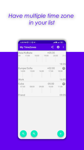 My TimeZones Screen 2
