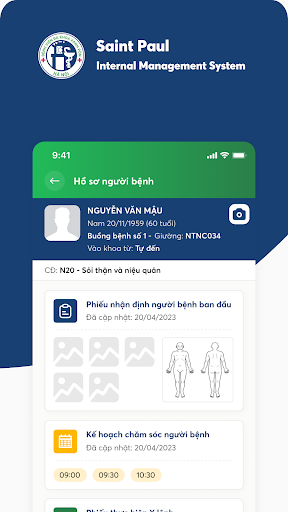 Android application Saint Paul Hospital screenshort