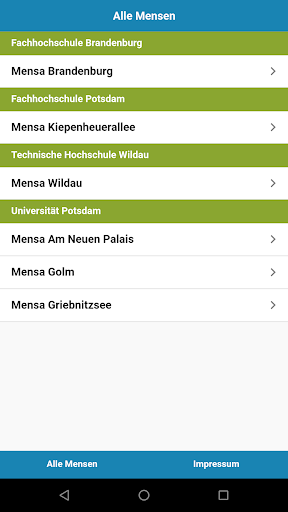 Mensa Potsdam Screen 3