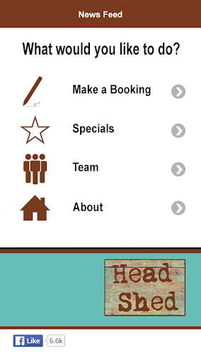 Android application Head Shed screenshort