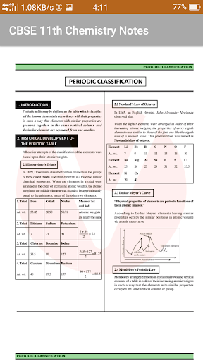CBSE 11th Chemistry Notes