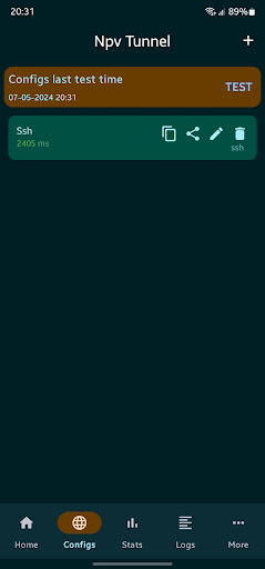 Npv Tunnel V2ray/SSH Screen 2
