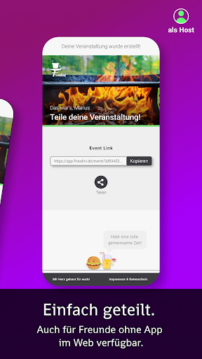 Froodini: Social Food Sharing Screenshot