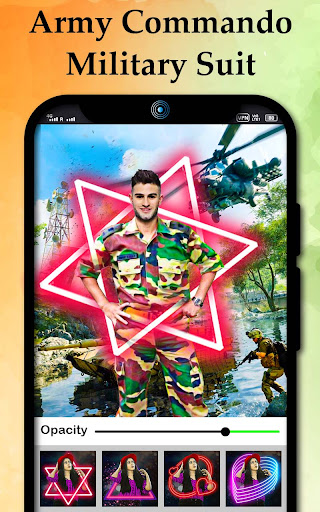 Army commando military suit