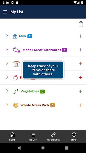 CACFP Shopper Screen 2