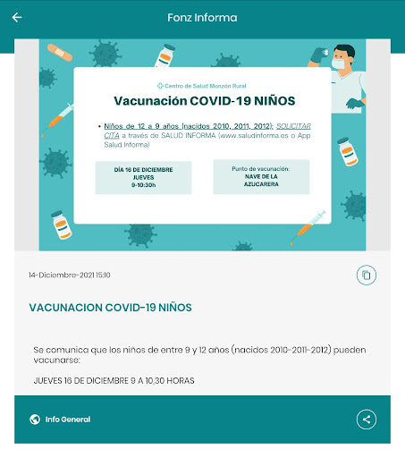 Fonz Informa Screen 3