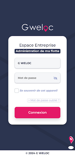 Android application G-WELOC screenshort