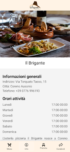 Android application il Brigante screenshort