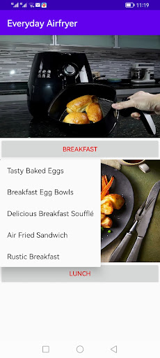 Android application Everyday Airfryer screenshort