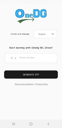OneDG Driver Screen 2