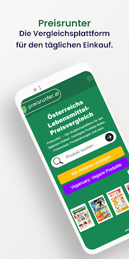 Android application Preisrunter screenshort
