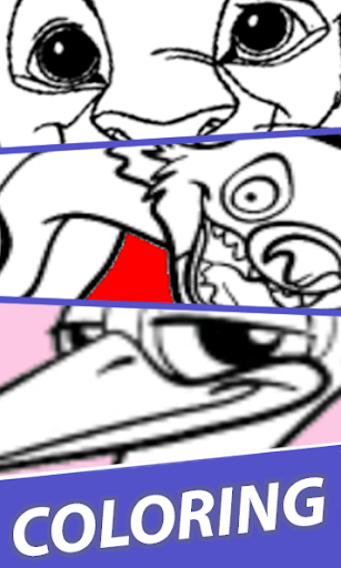 The Lion king Simba Coloring