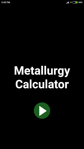 Android application Metallurgy Calculator screenshort