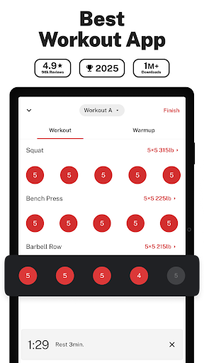 StrongLifts Weight Lifting Log - Health & Fitness - apps