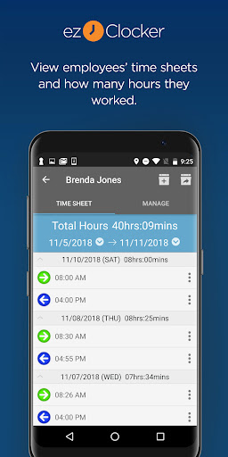 ezClocker Kiosk Time Clock Screen 2