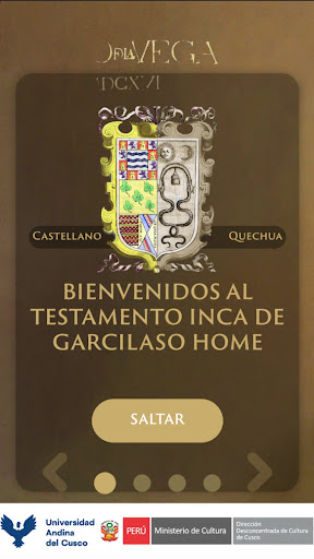 Android application Testamento del Inka Garcilaso screenshort