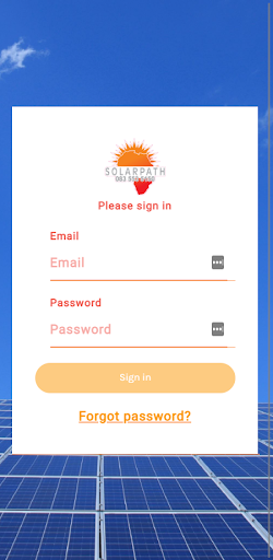 Android application SolarPath Optimise screenshort