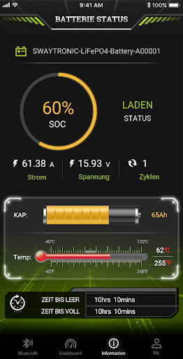 Android application Swaytronic Battery Management screenshort