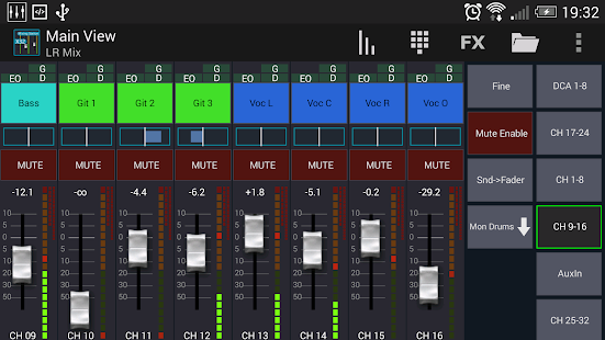 Mixing Station XM32 Pro Screenshot