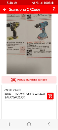 CORBELLINI SCAN-TO-CART Screen 3