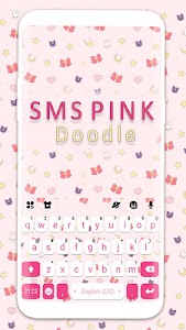 SMS Pink Doodle Keyboard Backg Unknown