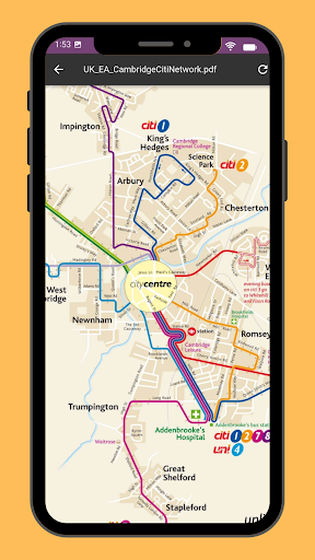 Android application East Anglia Train and Bus screenshort