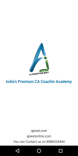Android application AJ Education NeXt - CA Coachin screenshort