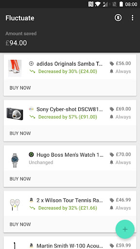 Fluctuate - Universal Price Tracker