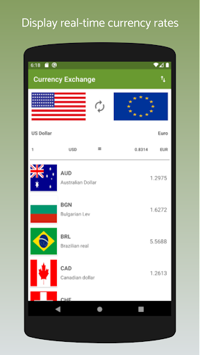 Android application Currency Exchange screenshort