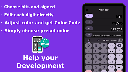 Android application Dev Calc -Developer Calculator screenshort