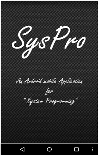 Android application SysPro screenshort