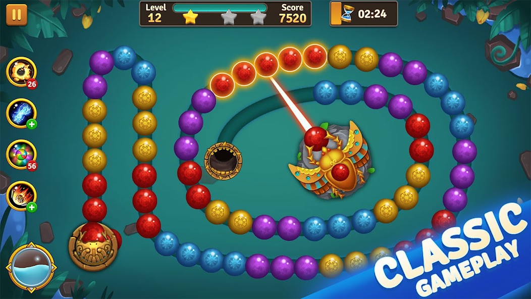 Jungle Marble Blast 3.5.6 APK + Mod (Remove ads / Mod speed) for Android
