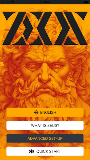 Android application ZEUS Wallet screenshort