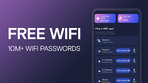 WiFi Passwords: Instabridge APK-MOD(Unlimited Money Download) screenshots 1
