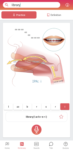 Android application Juna Accent Coach screenshort