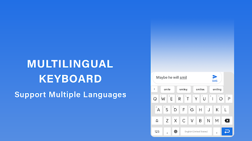 Android application Multilingual Keyboard, Ask AI screenshort
